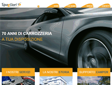 Tablet Screenshot of carrozzeriaspaggiari.com